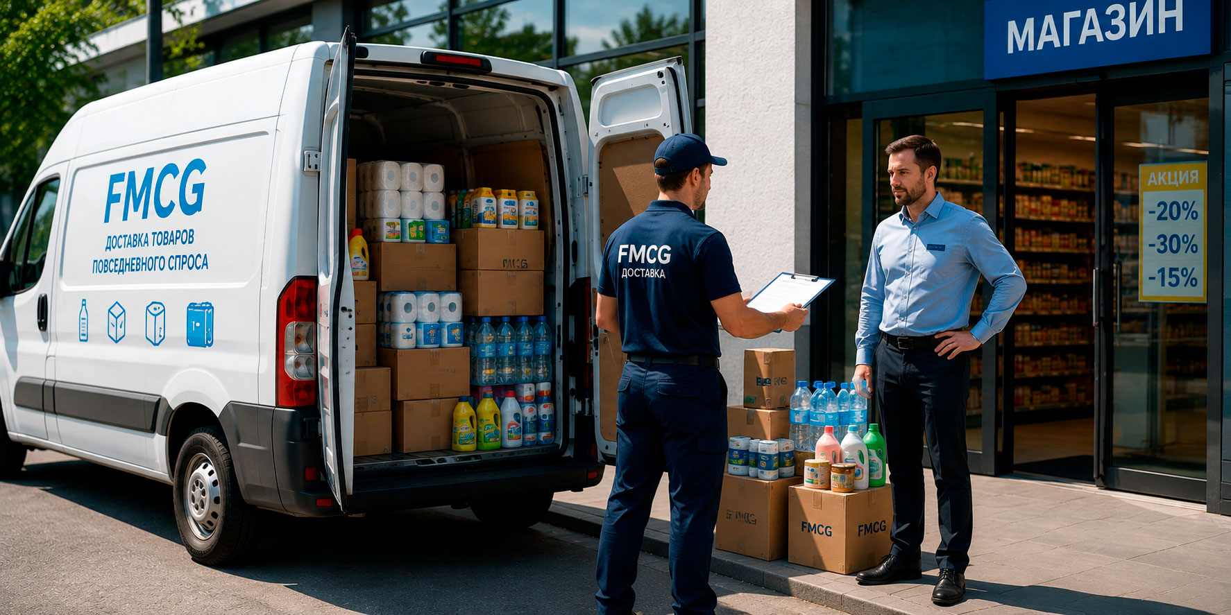 Доставка товаров FMCG в магазины и розничные сети — Roadesk